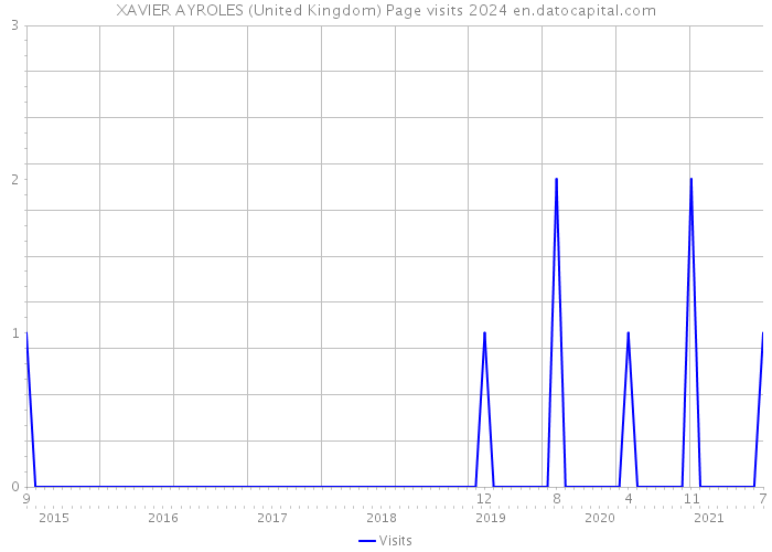 XAVIER AYROLES (United Kingdom) Page visits 2024 