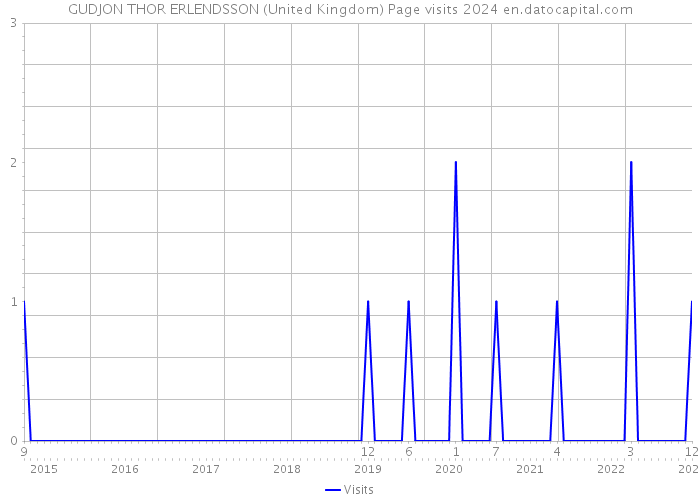 GUDJON THOR ERLENDSSON (United Kingdom) Page visits 2024 