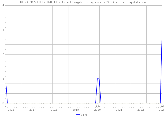 TBH (KINGS HILL) LIMITED (United Kingdom) Page visits 2024 