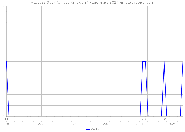 Mateusz Sitek (United Kingdom) Page visits 2024 
