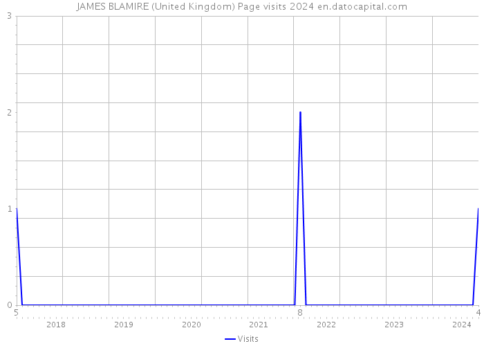 JAMES BLAMIRE (United Kingdom) Page visits 2024 