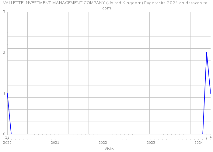 VALLETTE INVESTMENT MANAGEMENT COMPANY (United Kingdom) Page visits 2024 