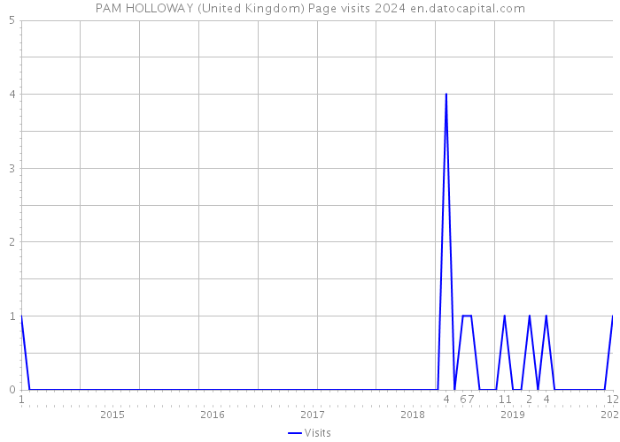 PAM HOLLOWAY (United Kingdom) Page visits 2024 