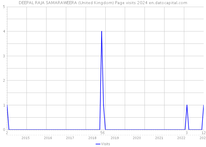 DEEPAL RAJA SAMARAWEERA (United Kingdom) Page visits 2024 
