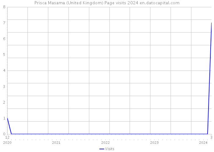 Prisca Masama (United Kingdom) Page visits 2024 