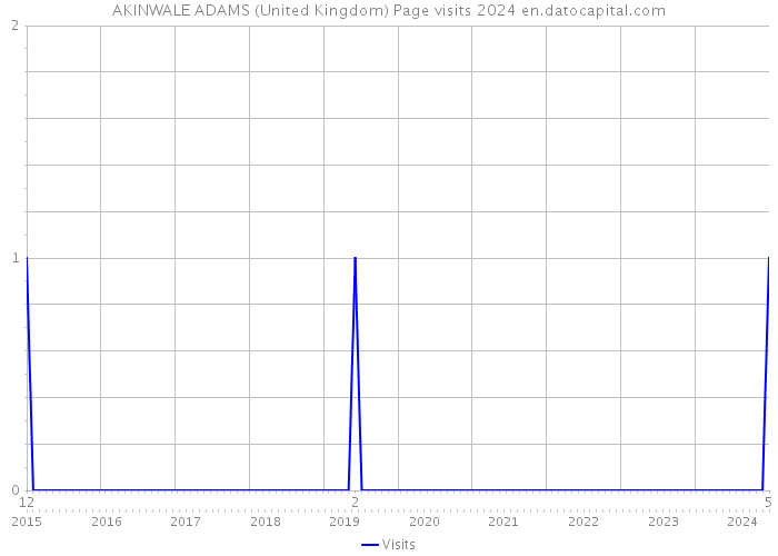 AKINWALE ADAMS (United Kingdom) Page visits 2024 