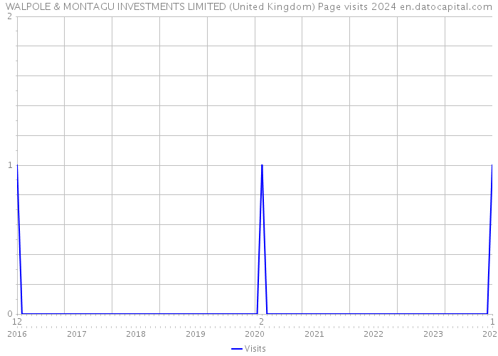 WALPOLE & MONTAGU INVESTMENTS LIMITED (United Kingdom) Page visits 2024 