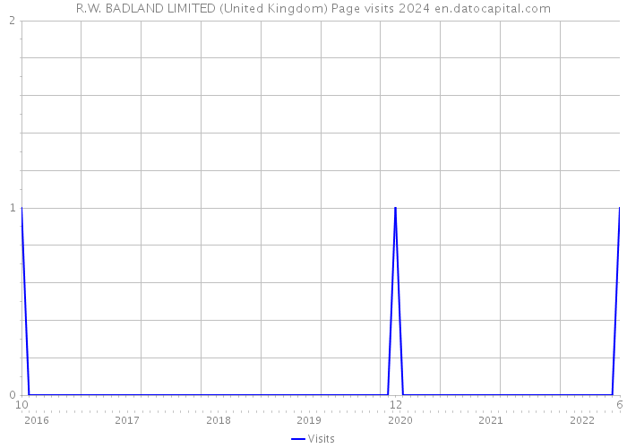 R.W. BADLAND LIMITED (United Kingdom) Page visits 2024 