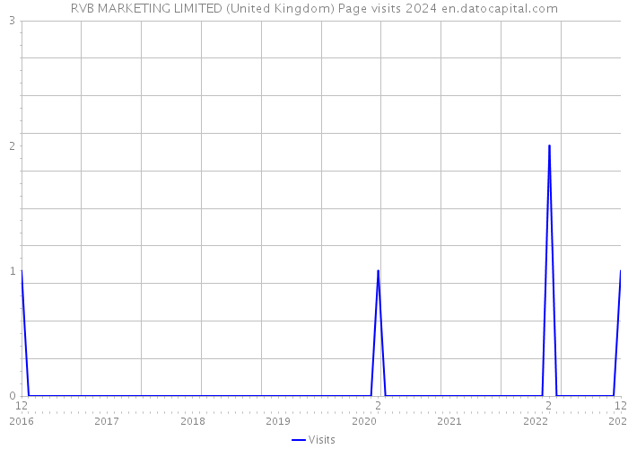 RVB MARKETING LIMITED (United Kingdom) Page visits 2024 