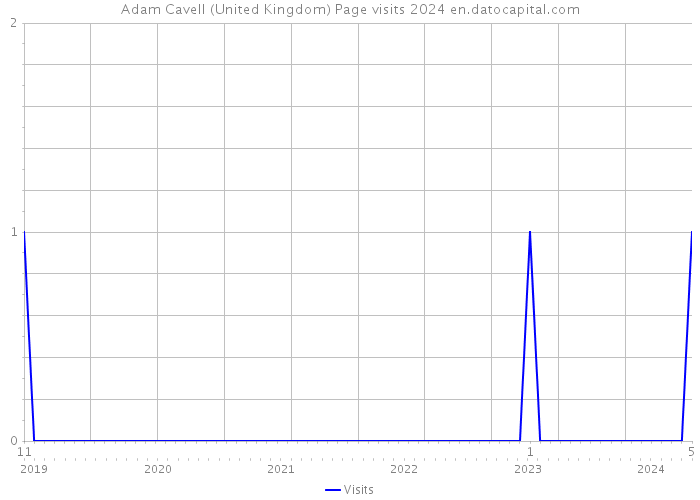 Adam Cavell (United Kingdom) Page visits 2024 