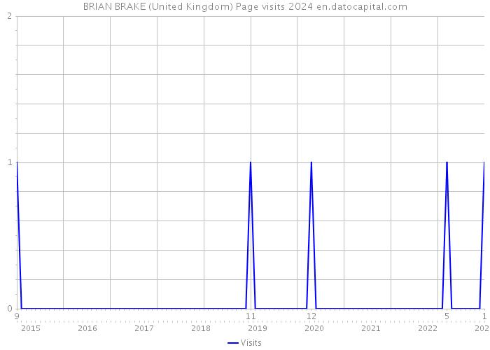 BRIAN BRAKE (United Kingdom) Page visits 2024 