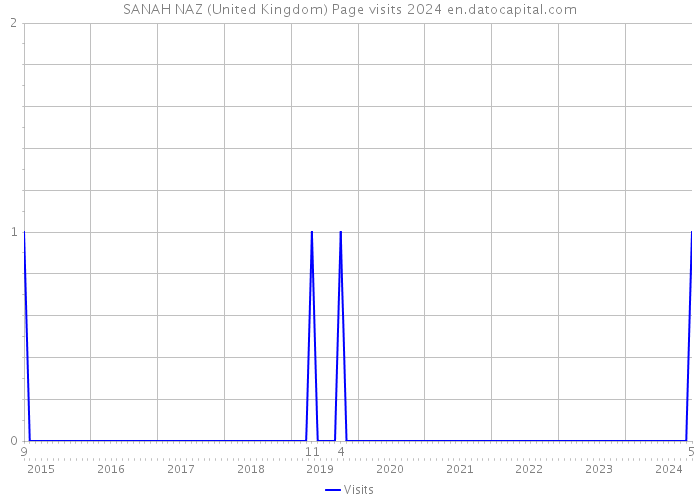 SANAH NAZ (United Kingdom) Page visits 2024 