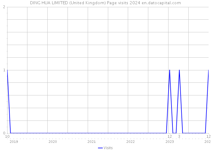 DING HUA LIMITED (United Kingdom) Page visits 2024 