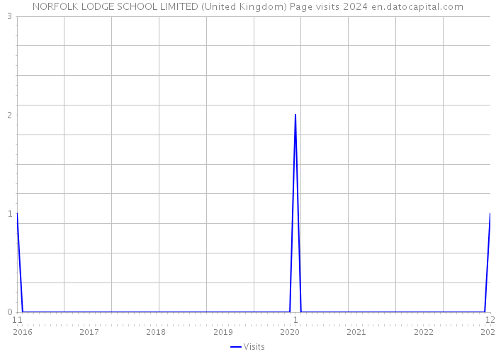 NORFOLK LODGE SCHOOL LIMITED (United Kingdom) Page visits 2024 