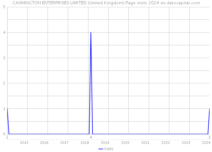 CANNINGTON ENTERPRISES LIMITED (United Kingdom) Page visits 2024 