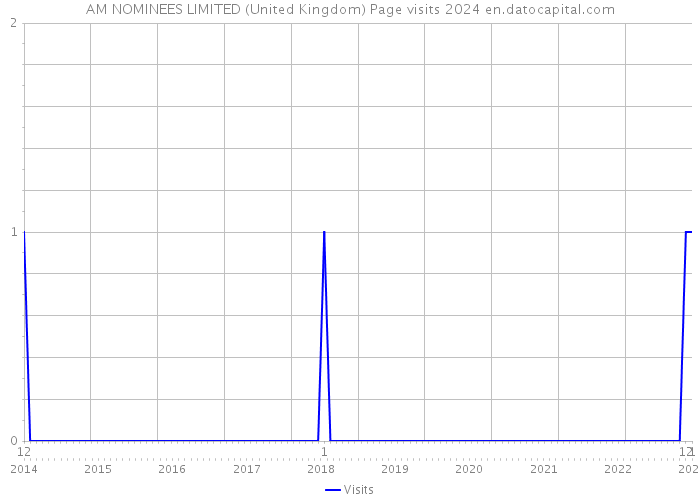 AM NOMINEES LIMITED (United Kingdom) Page visits 2024 