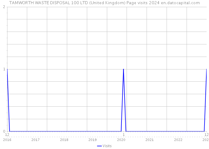TAMWORTH WASTE DISPOSAL 100 LTD (United Kingdom) Page visits 2024 