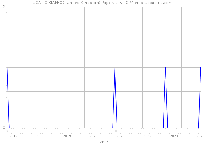 LUCA LO BIANCO (United Kingdom) Page visits 2024 