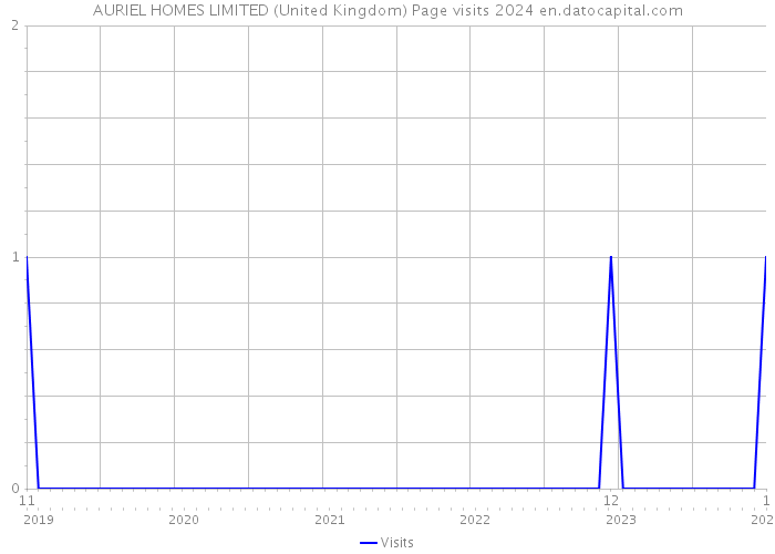 AURIEL HOMES LIMITED (United Kingdom) Page visits 2024 
