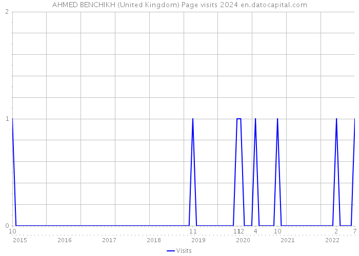 AHMED BENCHIKH (United Kingdom) Page visits 2024 