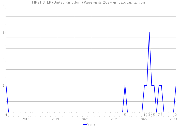 FIRST STEP (United Kingdom) Page visits 2024 