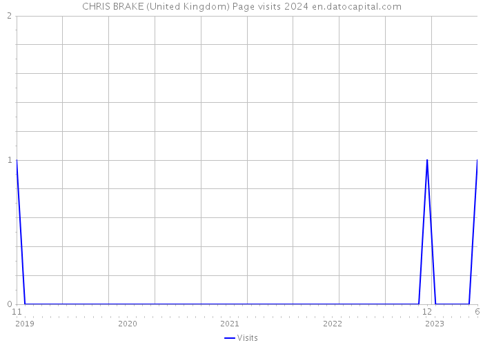 CHRIS BRAKE (United Kingdom) Page visits 2024 