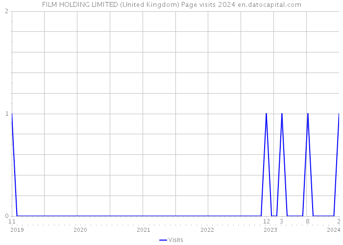 FILM HOLDING LIMITED (United Kingdom) Page visits 2024 