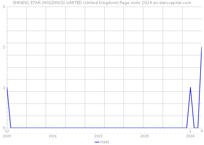 SHINING STAR (HOLDINGS) LIMITED (United Kingdom) Page visits 2024 