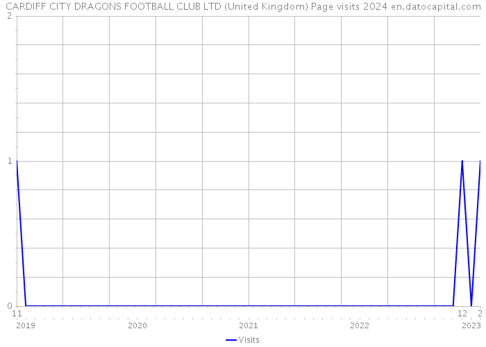 CARDIFF CITY DRAGONS FOOTBALL CLUB LTD (United Kingdom) Page visits 2024 