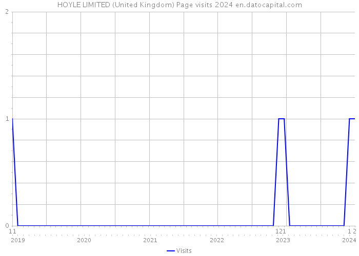 HOYLE LIMITED (United Kingdom) Page visits 2024 