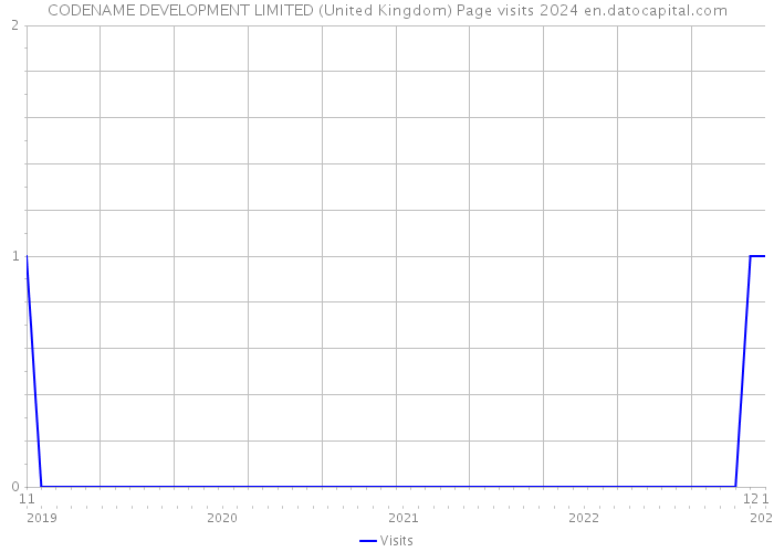 CODENAME DEVELOPMENT LIMITED (United Kingdom) Page visits 2024 