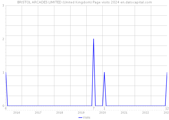 BRISTOL ARCADES LIMITED (United Kingdom) Page visits 2024 