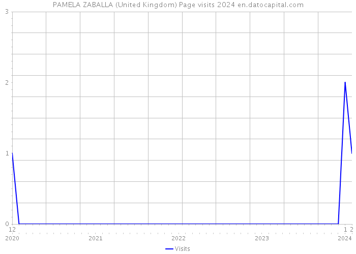 PAMELA ZABALLA (United Kingdom) Page visits 2024 