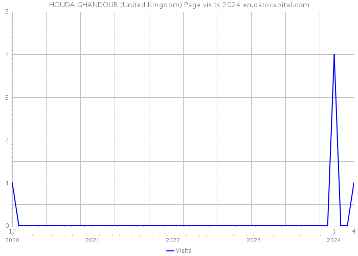 HOUDA GHANDOUR (United Kingdom) Page visits 2024 