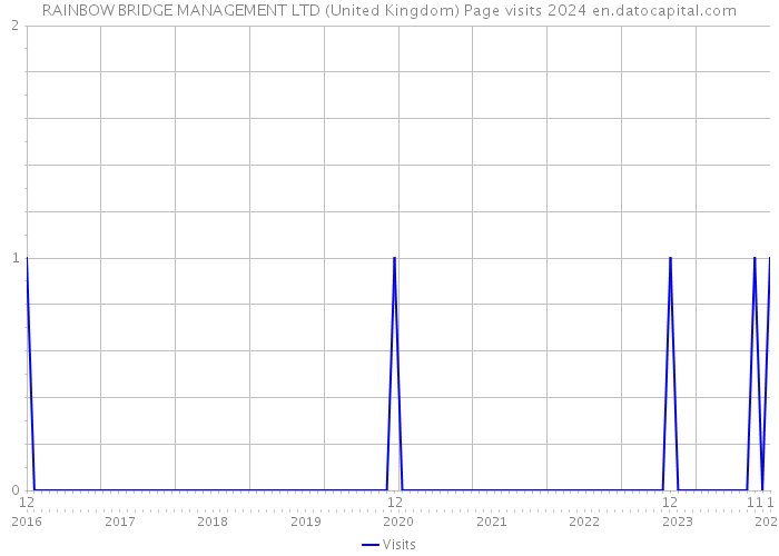 RAINBOW BRIDGE MANAGEMENT LTD (United Kingdom) Page visits 2024 