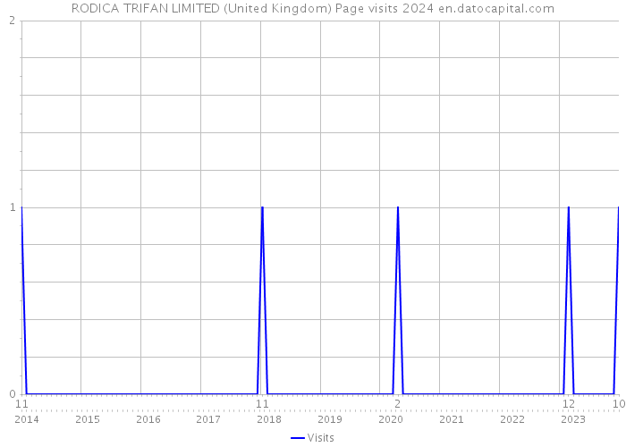 RODICA TRIFAN LIMITED (United Kingdom) Page visits 2024 