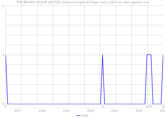 THE BRIARS GROUP LIMITED (United Kingdom) Page visits 2024 