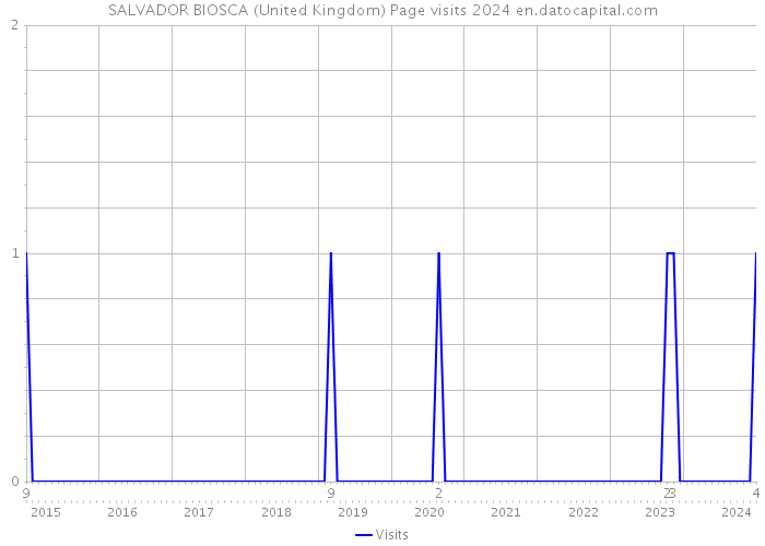SALVADOR BIOSCA (United Kingdom) Page visits 2024 