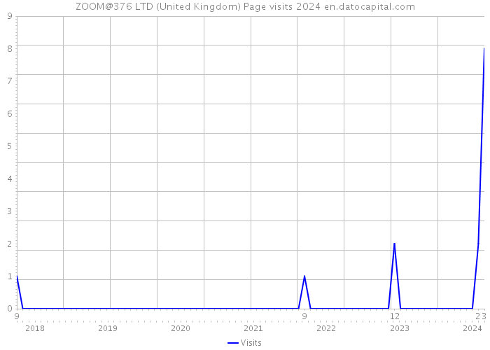 ZOOM@376 LTD (United Kingdom) Page visits 2024 