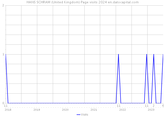HANS SCHRAM (United Kingdom) Page visits 2024 