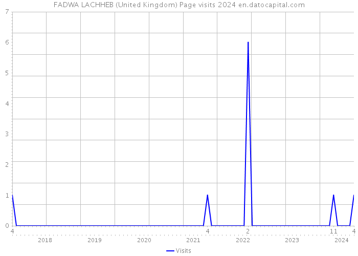 FADWA LACHHEB (United Kingdom) Page visits 2024 