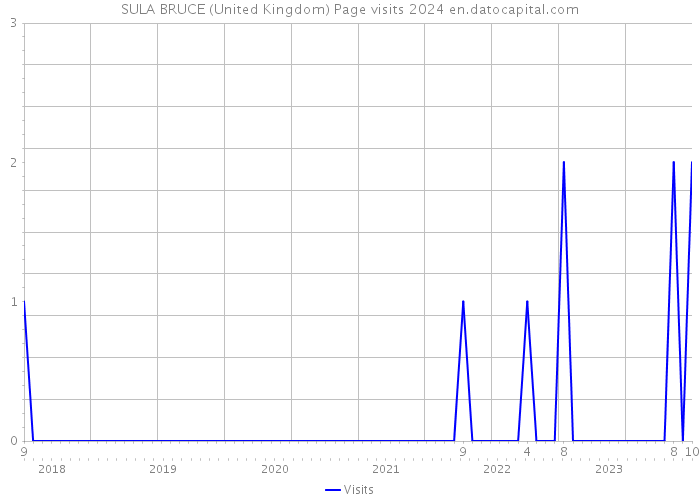 SULA BRUCE (United Kingdom) Page visits 2024 