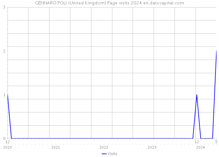 GENNARO POLI (United Kingdom) Page visits 2024 