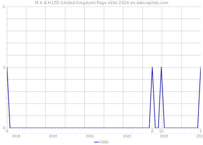 M A & H LTD (United Kingdom) Page visits 2024 