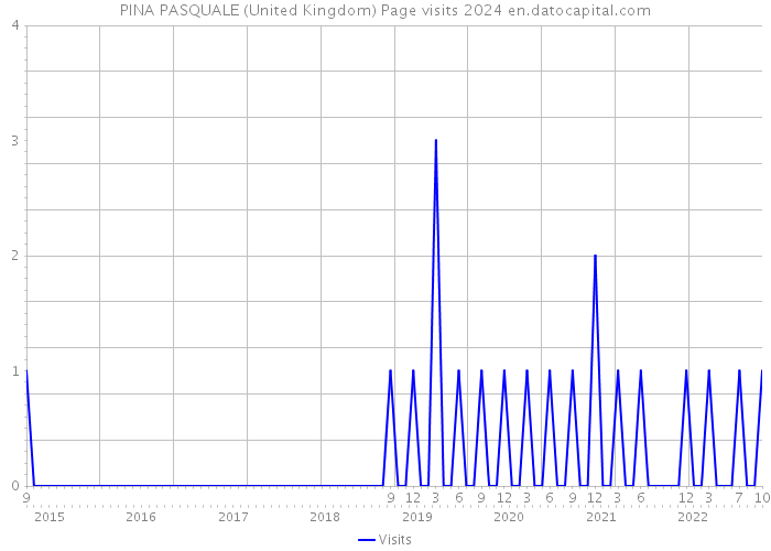 PINA PASQUALE (United Kingdom) Page visits 2024 