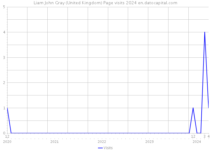 Liam John Gray (United Kingdom) Page visits 2024 