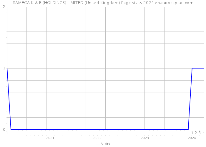 SAMECA K & B (HOLDINGS) LIMITED (United Kingdom) Page visits 2024 