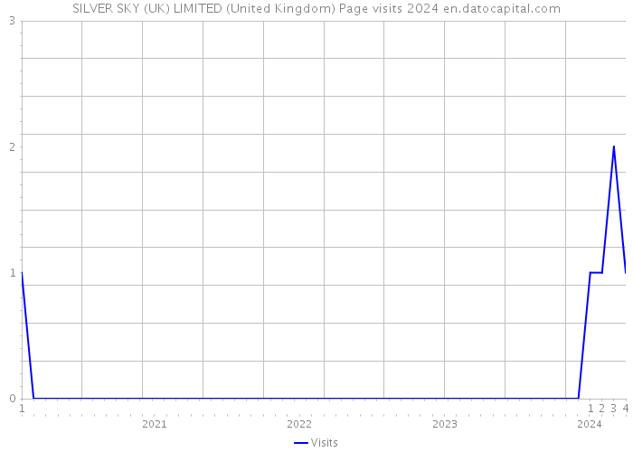 SILVER SKY (UK) LIMITED (United Kingdom) Page visits 2024 