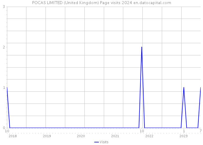 POCAS LIMITED (United Kingdom) Page visits 2024 