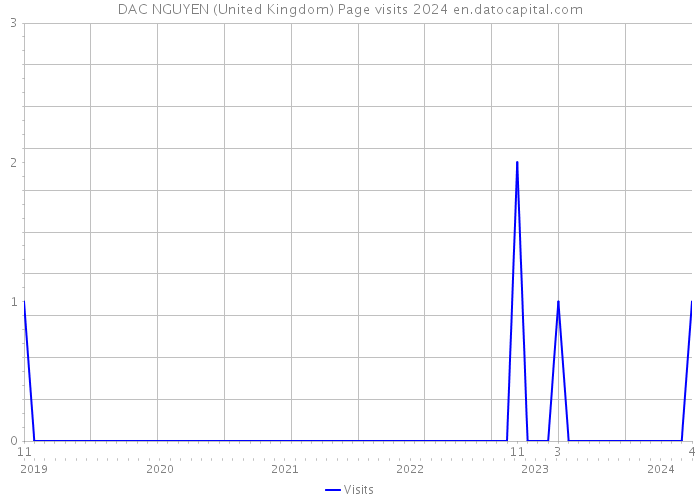 DAC NGUYEN (United Kingdom) Page visits 2024 